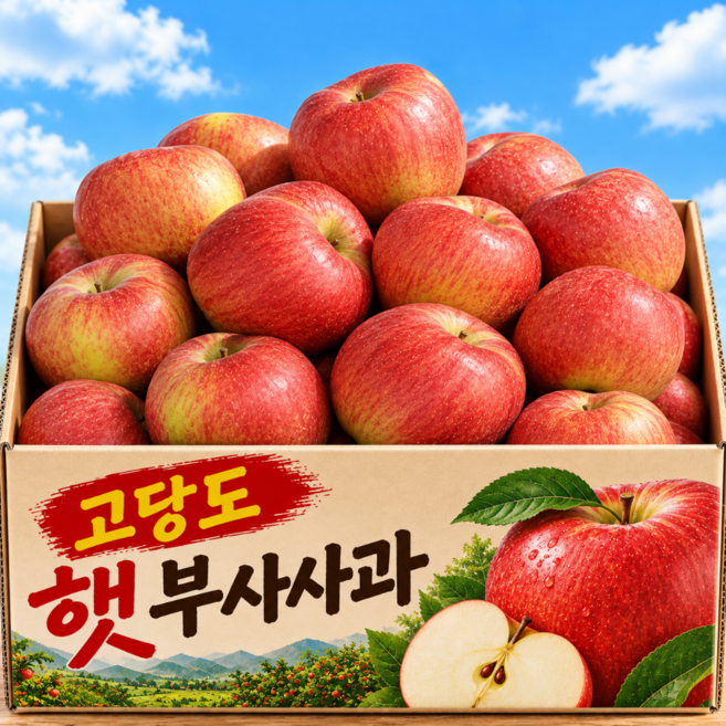 고당도 국내산 사과 부사사과, 1박스, 부사사과 5kg 초특가