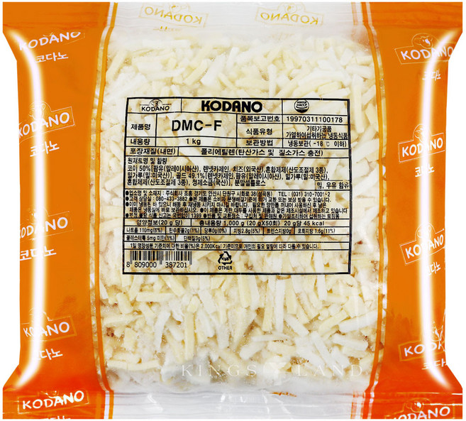 코다노치즈(DMC-F 50%) 1KG조흥, 1개, 1kg