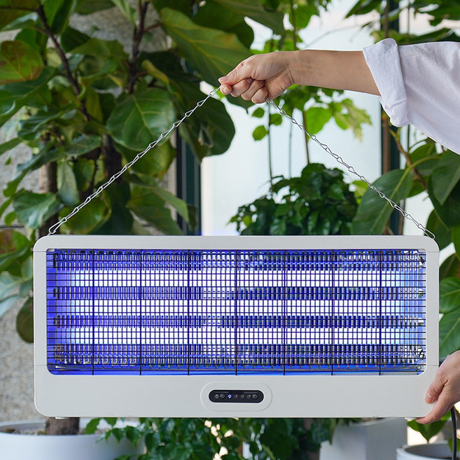 Inoq 더길어진 듀얼 블루라이트램프 전격살충기 타이머 리모컨형 60W업소용모기퇴치기 가정용해충퇴치기, Inoq 해충퇴치기 60W