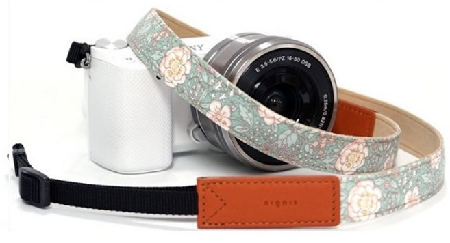 디그니스 LIGO 카메라스트랩 민트-가든플라워, 1개