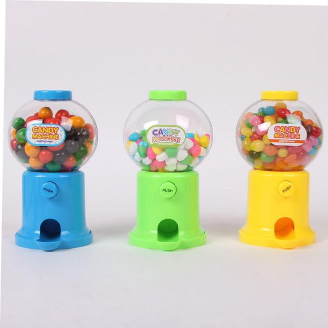발렌타인 럭키스윗 푸쉬타입 캔디머신, 그린, 선택안함