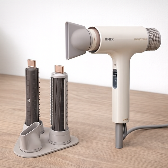 유닉스 에어샷 듀얼모션 헤어 드라이기 1650W, UN-D1970, 베이지