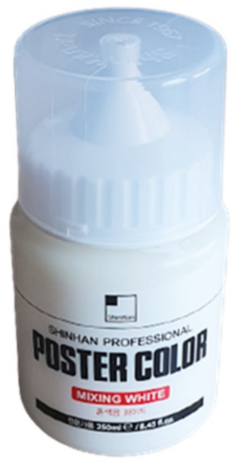 신한포스터칼라 믹싱화이트(혼색용) 250ml 1개