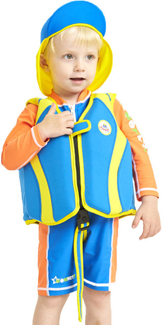 맘네스트 돌핀 네오플렌 수영조끼, 블루, 1개