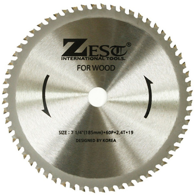 제스트 원형톱날 당가루 목재용 10인치 100날 (255X 25.4X 2.8X 100T), 1개