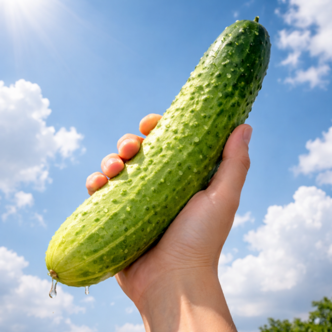 [대형마트공급용] 아삭한 국내산 프리미엄 백다다기오이, 1박스, 1kg