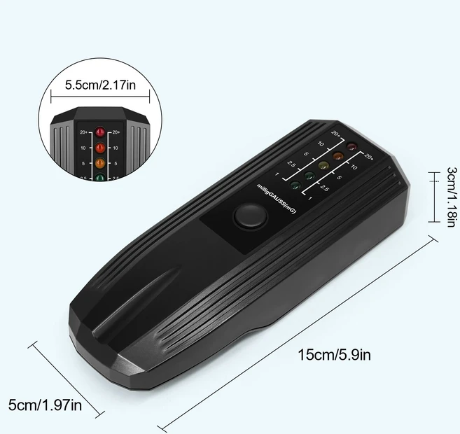 호환 K2 EMF 계량기 5 LED 표시기 가우스 LCD 디지털 전자기장 방사선 테스터 휴대용 고스트 헌팅 검출기, 01 A, 01 China Mainland