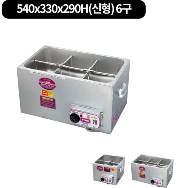 TEA(일체4구.6구) 전기어묵조리기(무료배송) 2size, 540x330x290H(신형) 6구