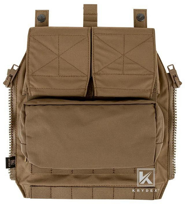 전술 집온 백 패널 배낭 플레이트 캐리어 조끼 에어소프트 전투 가방, 2. Coyote Brown, 01 CHINA