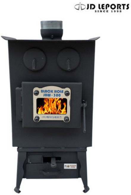 블랙홀 300 고구마 구이통 중소형 화목난로 전원주택, 화목난로+받침대[대]