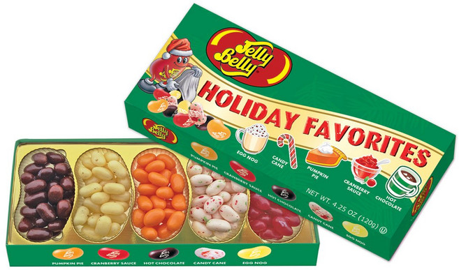 JellyBelly 젤리벨리 홀리데이 페이버릿 기프트 박스 5가지맛 Holiday Favorites 4.25oz, 홀리데이 페이버릿 4.25oz, 1개, 120g