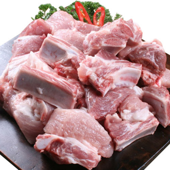 도축장 직배송 청정 담양 암돼지갈비 1000g, 1박스