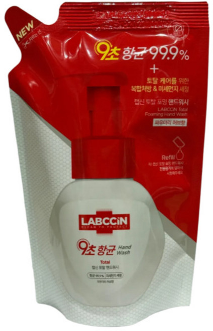 애경 랩신V3 토탈 포밍 핸드워시 리필, 200ml, 8개