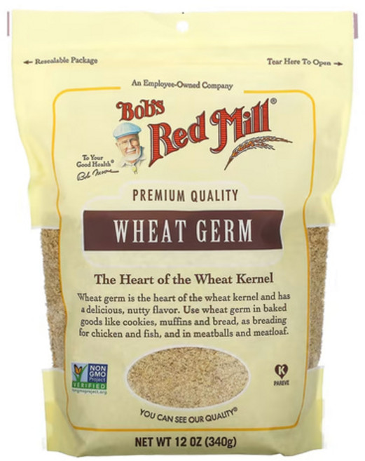 밥스레드밀 Bobs Red Mill Wheat Germ Raw 340g, 1개