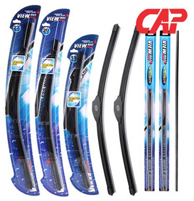 캐프 뷰맥스 플러스 와이퍼 블레이드 플랫와이퍼 낱개 사이즈