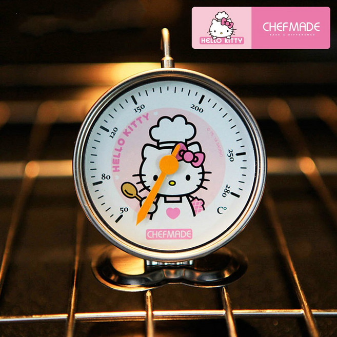 쉐프메이드 헬로키티 스테인리스 오븐 온도계 (최대온도 280도 베이킹 요리 주방 KT7055), 1개