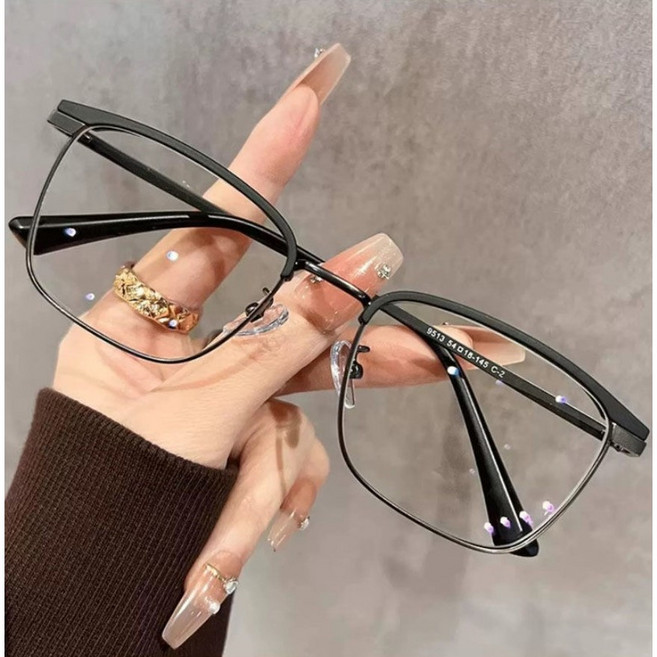 方形圓臉顯瘦男女同款眼鏡框 74346