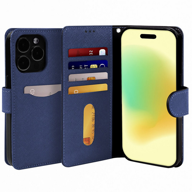 폰누리 백포켓 카드수납 가죽 다이어리 휴대폰 케이스