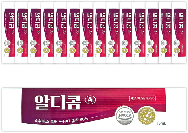 알디콤 숙취해소제 15g 15개입 1개, 15개