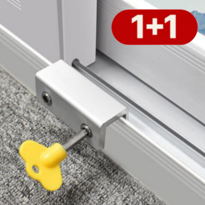 프라임콕 추락방지 창문 베란다 잠금장치 고정 스토퍼, 2개