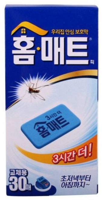 홈매트 전기 훈증기용 리필 모기향 30개입 2개, 단일옵션