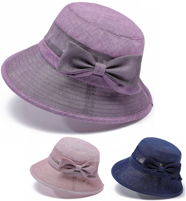 디앤몰 여성 나들이 버킷햇 메쉬 보냇 엄마 중년모자 여름 자외선 차단 패션 벙거지 모자