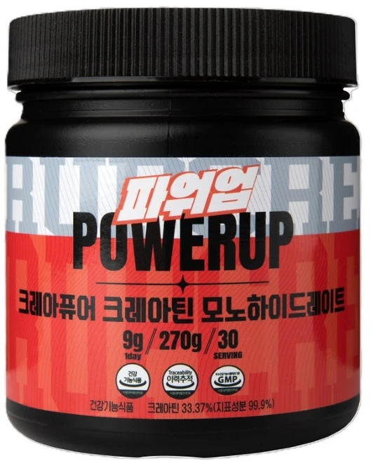 타트체리맛 독일산 크레아틴 모노하이드레이트 파우더 헬스 단백질 보충제 270g, 1개 - 쿠팡