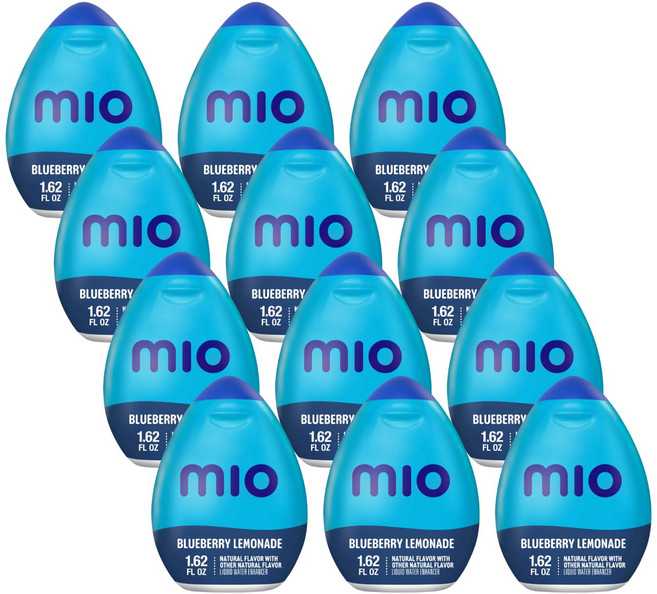 미오 액상 물 첨가제 블루베리 레모네이드 48ml (12 MiO Liquid Water Enhancer Blueberry Lemonade 1.62 Ounce (Pack of