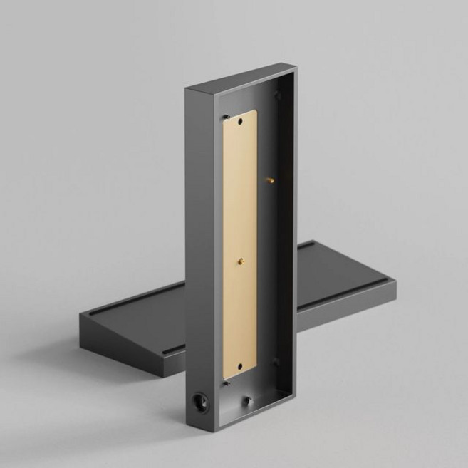 Tofu60 Redux 케이스 핏 우팅 60 HE 비 황동 무게추 바, [03] Anodized Gray