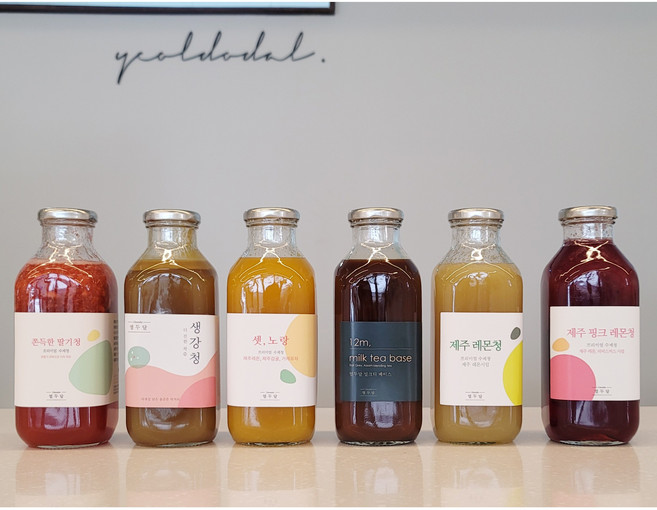 열두달 수제청 600g 생강청 제주레몬청 딸기청 밀크티 셋노랑, 1개, 1개입