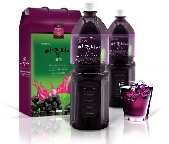 산들해 국산 아로니아원액 착즙100프로, 2개, 1L