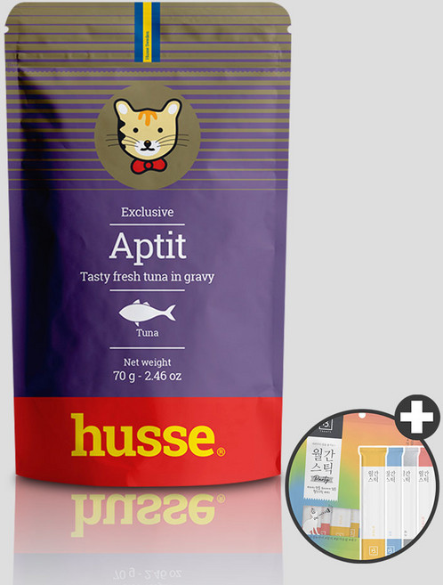 후새 고양이 습식사료 주식 튜나 치킨 파우치 캔, 후새 투나그레이비 파우치 + 우리집상전 사은품, 45개, 70g