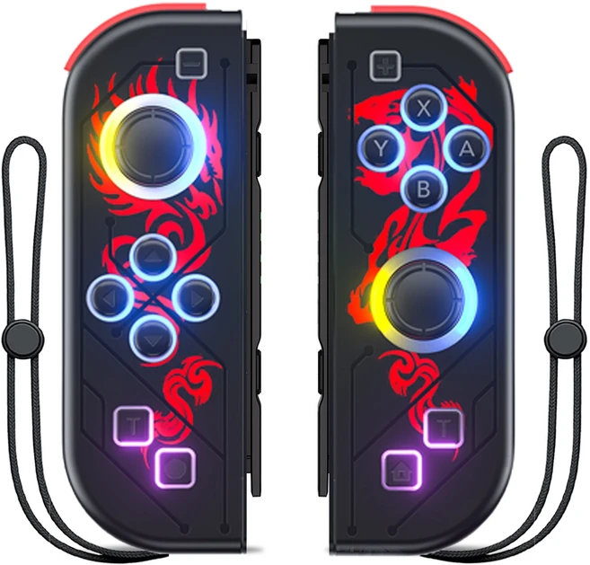 For Nintendo Switch/OLED/Lite용 조이패드 - 진동 터보 웨이크업 기능 드리프트 없음 무선 컨트롤러 L/R, 09 RGB version 2