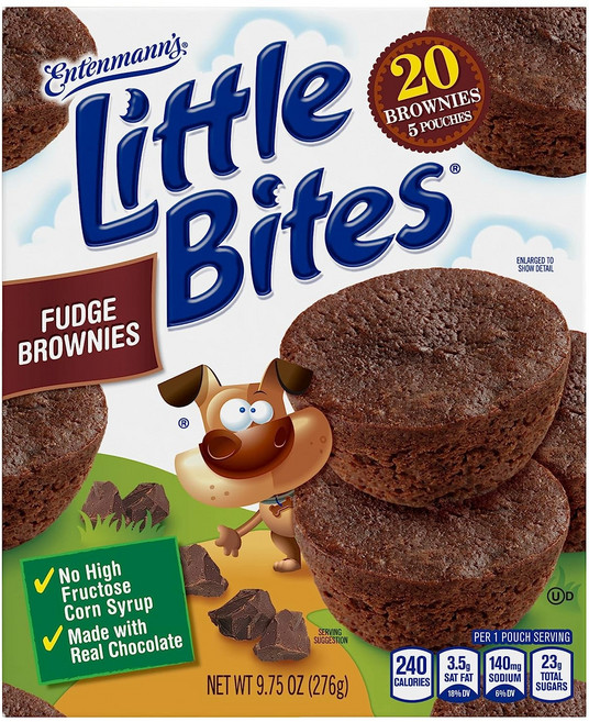 [미국직배송]Entenmann's 리틀 바이트 머핀 퍼지 브라우니/ Entenmann's Little Bites Fudge Brownie Mini Muffins 276g, 1개