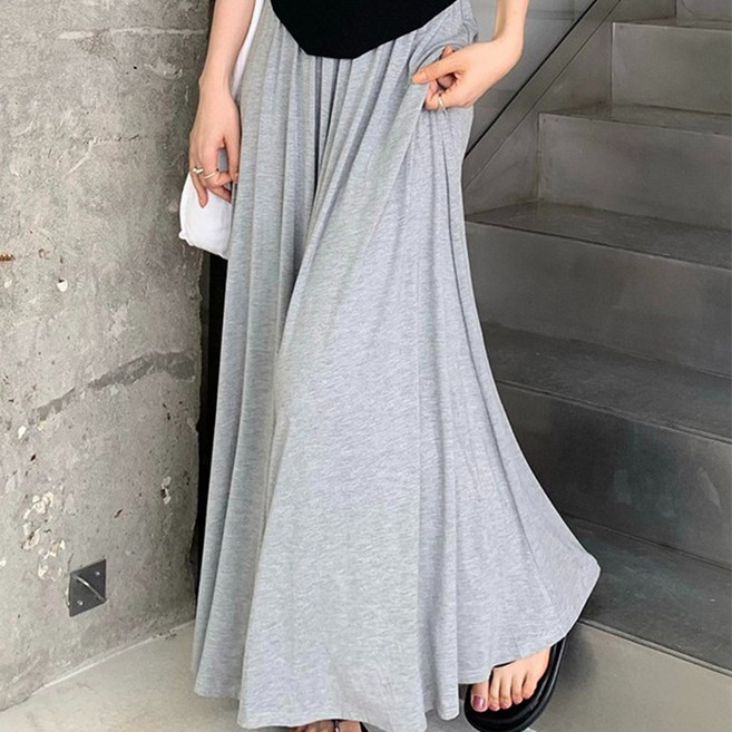 아이엠몽 여성 플레어 A라인 체형커버 찰랑 여름 바지