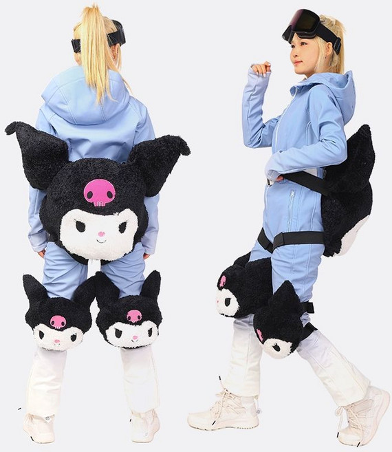 거북이엉덩이보호대 스키 보호 방수 장비 낙하 거북이 스노우보드 힙패드 엉덩이대 엉덩이 무릎대 부드러운 짧은, 엉덩이 보호대, 블랙쿠로미