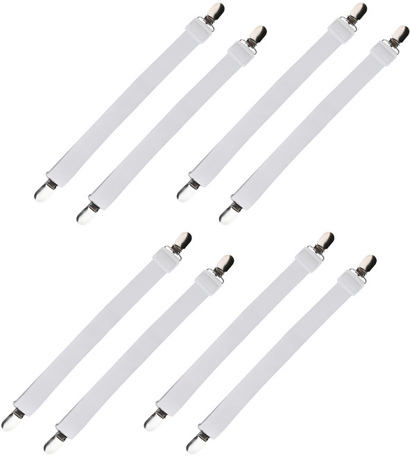 모던모어 침대시트 고정집게, 화이트, 8개