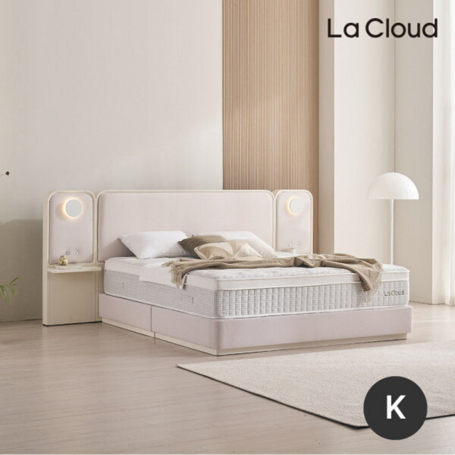 [라클라우드 (가구)] 안단테 호텔식 침대 풀패키지 킹K(패널1+방수커버1), 색상:오크