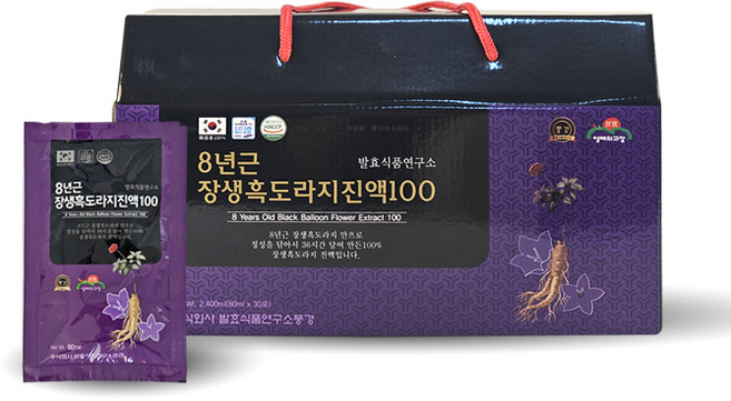8년근 장생흑도라지진액, 80ml