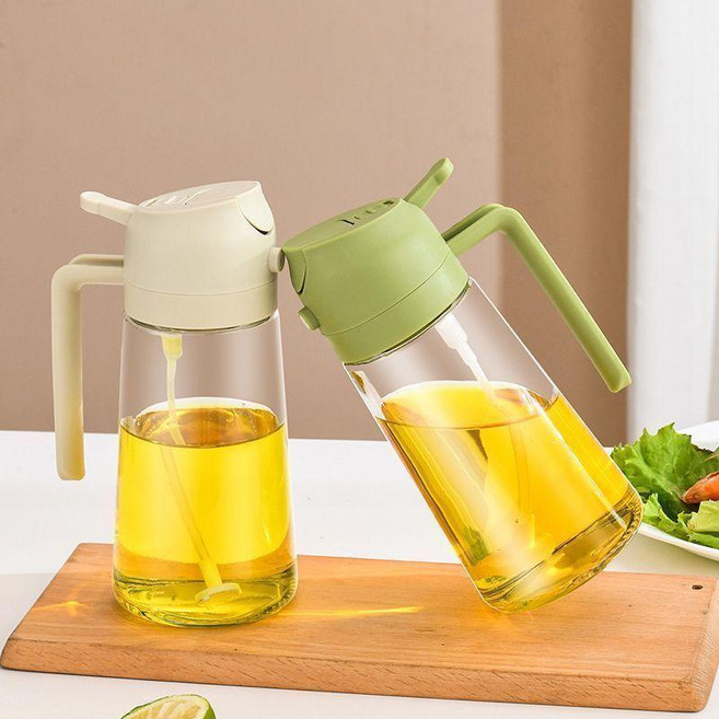 噴倒兩用調味瓶 玻璃調味瓶 精準控量定量瓶, 1個, 500ml