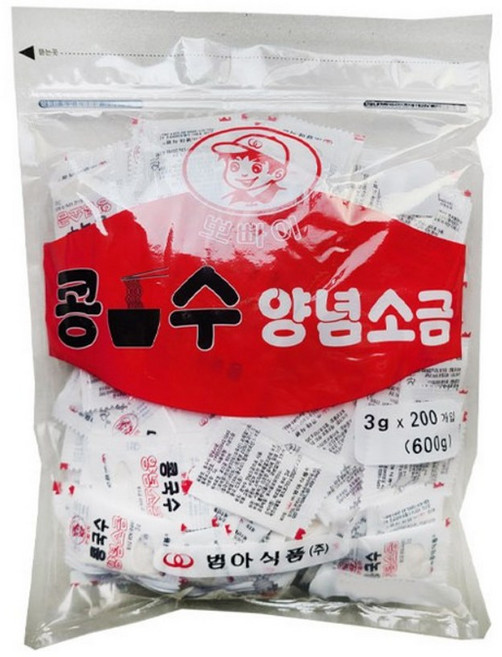 범아뽀빠이 콩국수 양념소금 200p, 1개, 600g
