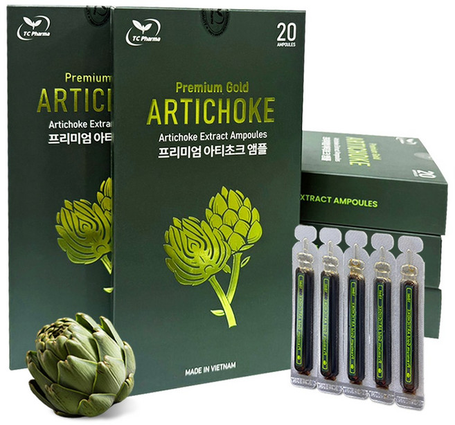 비엣고 베트남 프리미엄 골드 무설탕 아티초크앰플 5박스(100개입), 100개, 10ml