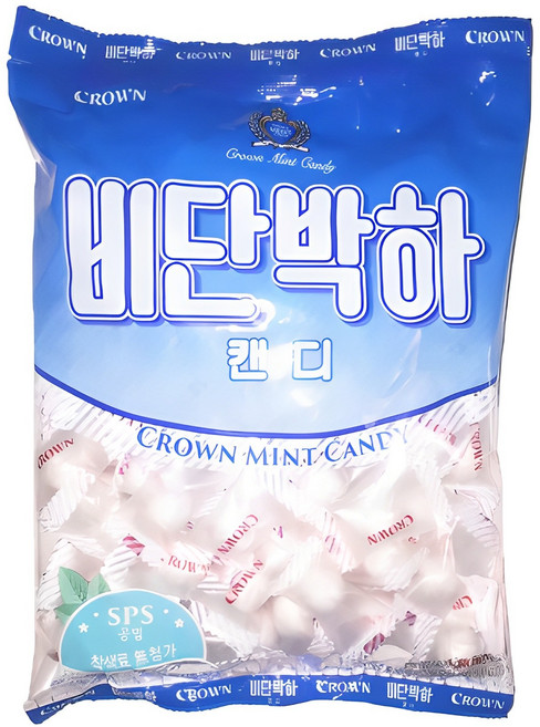 크라운 비단박하캔디, 400g, 1개