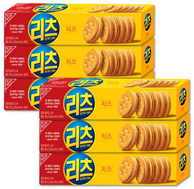 리츠크래커 치즈맛 48g 2개입 6개