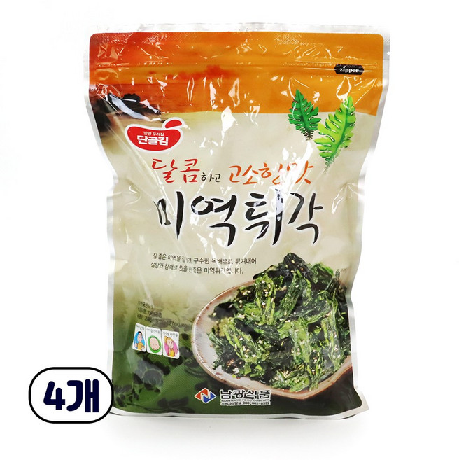 [모든반찬] 미역튀각, 250g, 4개