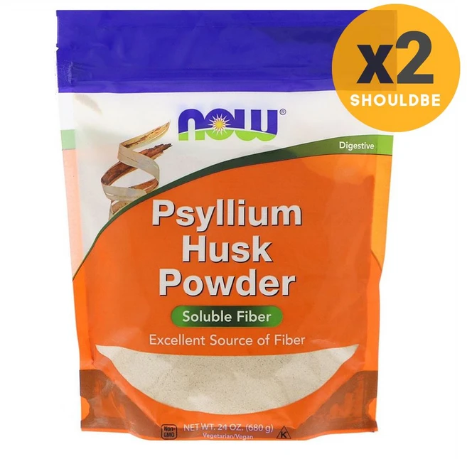 나우푸드 헬시 푸드 실리엄 허스크 파우더, 680g, 2개 - 쿠팡