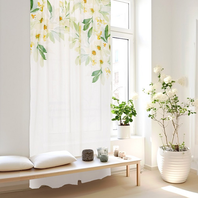 상상후 모던포인트 도어커튼 3size 바란스 커튼 창문 가리개 패브릭 가림막 도어 작은창