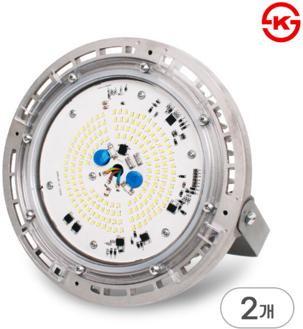 LED 공장등 100W AC타입 고천장등 창고등 보안등 외부등 방수, 2개, CM 100W