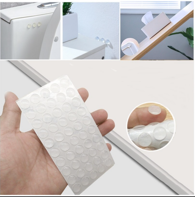 이지굿리빙 도어충격 방지패드 소음방지 문쾅방지 도어쿠션 투명 스티커, 16개