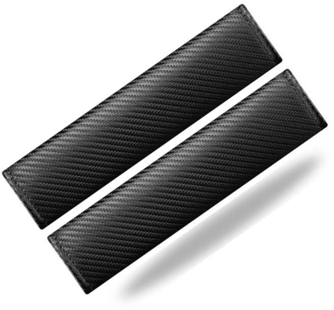 엘로 가죽 안전벨트커버, 블랙, 2개